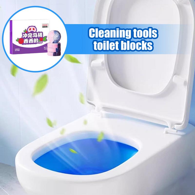 Toilet Cleaner Tablets Toilet Deodorizer Tablets Deodorizing Bathroom Cleaning Supplies For RV Elderly Care Facilities Public