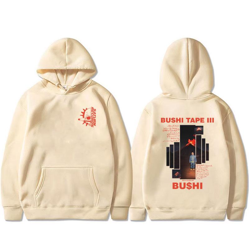 Rapper Bushi Bushi Tape 3 Album Grafik Hoodie Herren Damen Hip Hop Popmusik Pullover Hoodies Männliche Mode Trend Kapuzenpullover