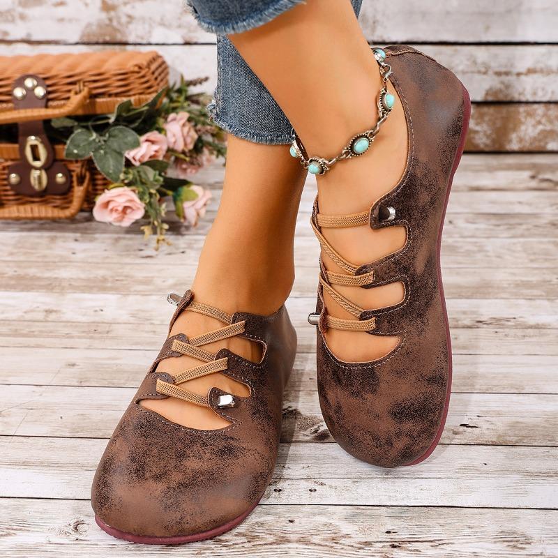 Suede Flat Shoes Autumn New Round Toe Shallow Mouth Slip-on Soft Sole Anti-slip Wear-resistant Low-top Single Shoes