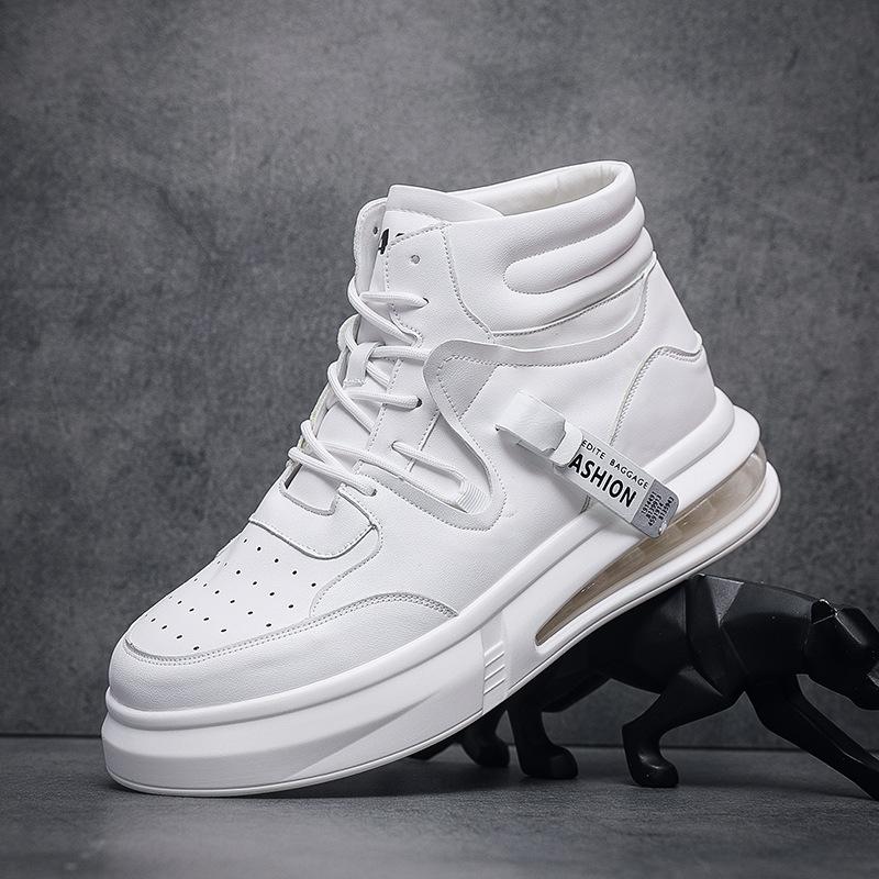 Niche men's shoes autumn and winter white shoes air cushion sports and leisure shoes trendy board shoes personalized versatile Wenzhou shoes