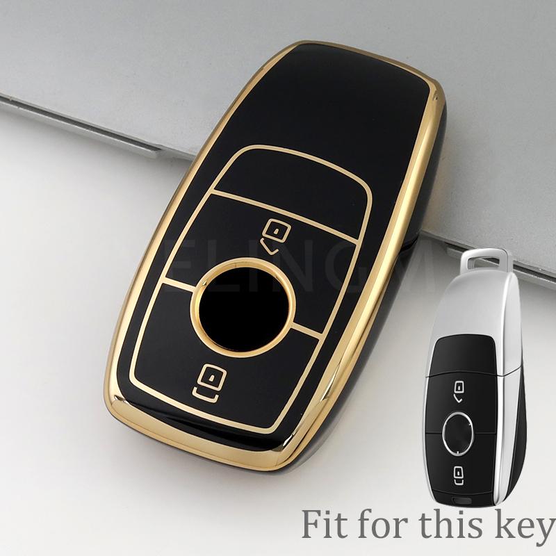

2 Buttons TPU Car Remote Key Fob Case Cover for Mercedes Benz A C E S G Class GLC CLE CLA W177 W205 W222 X167 AMG W213 2018