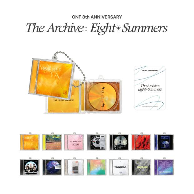 

Предзаказ ONF 8-я годовщина The Archive Eight: Лето Случайный Мини Брелок для Ключей Random 1ea