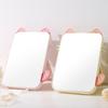 Small Folding Makeup Mirror Portable Handheld Makeup Mirror Student Dormitory Desktop Compact Mirror Dressing Tool