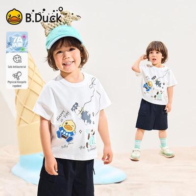 B.Duck Boys' Pure Cotton Short Sleeve T-Shirt