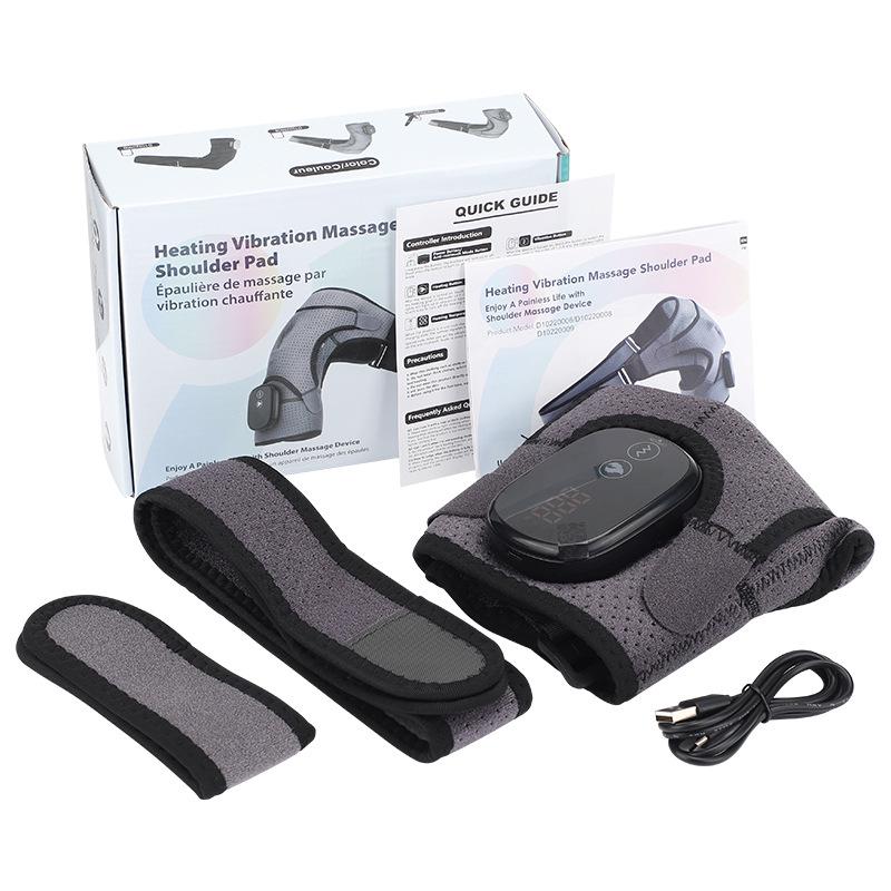 Rechargeable Heated Shoulder Massager with Touch Screen Controller