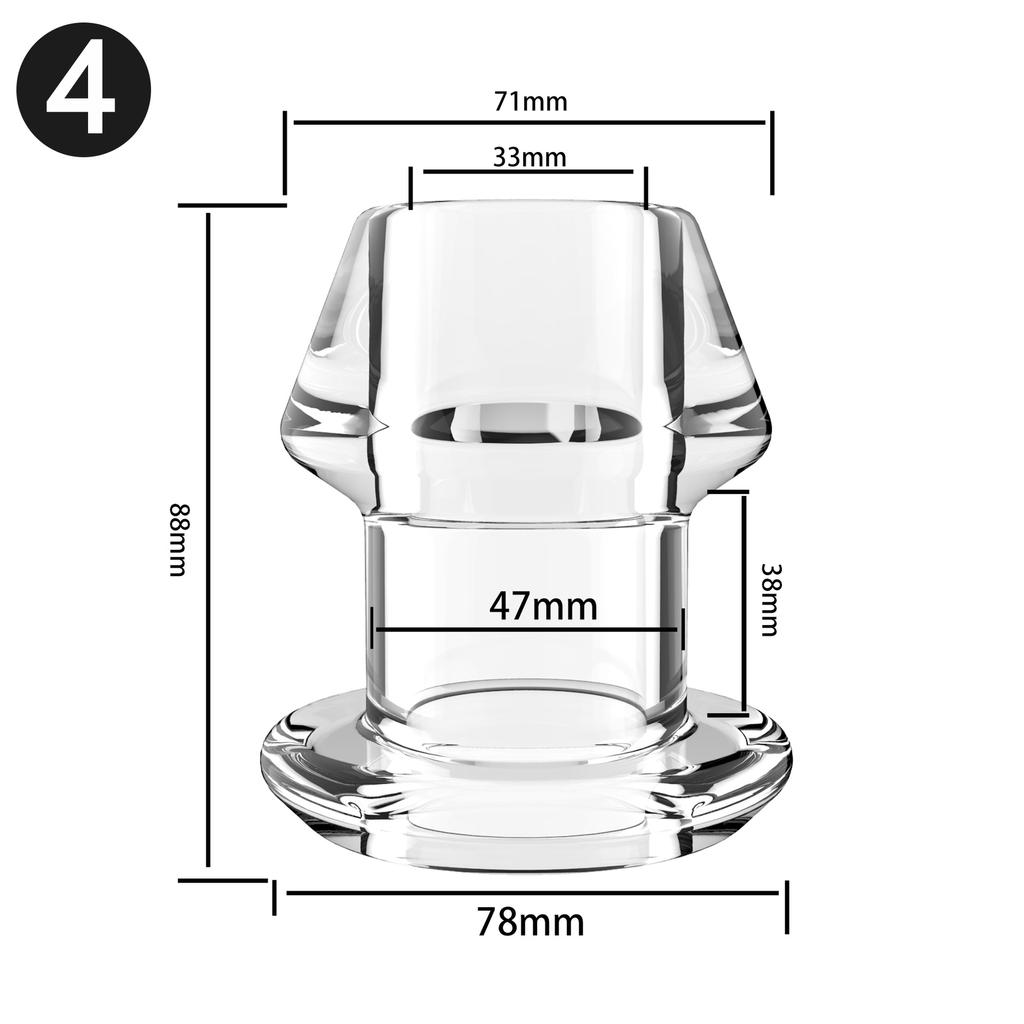 Hollow Tunnel Butt Plug Anal Plug Thread Butt Plug Sex Toys Butt Plugs Training for Masturbation Beginners Advanced Users Adult Sex Toy