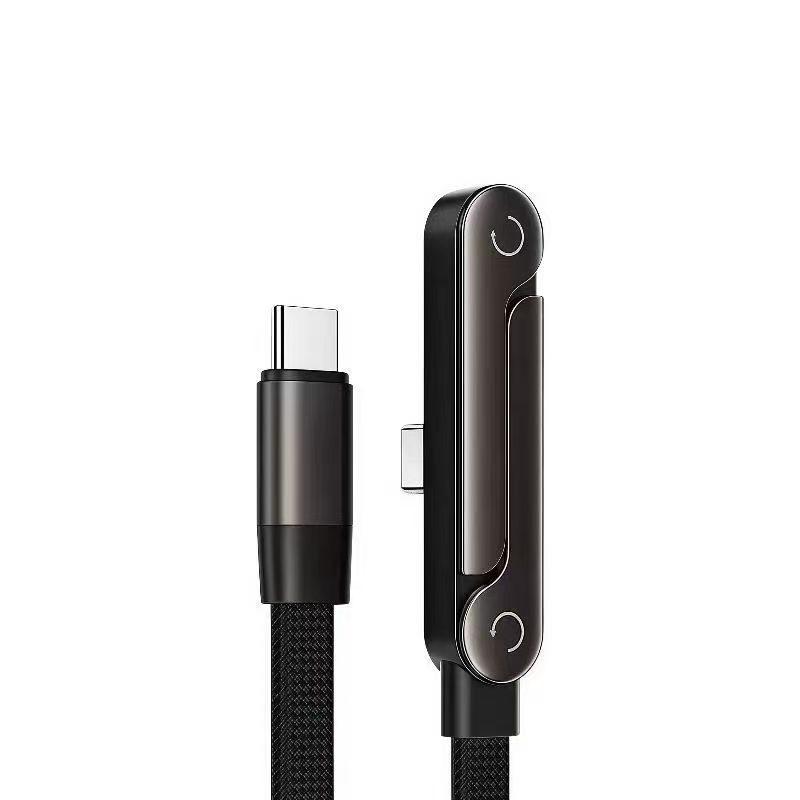 240W Foldable Phone Holder & Fast Charging Data Cable for Apple, Huawei, Type-C Devices