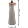 Hemoton Keramik Ölflasche Japanischer Stil Olivenöl Sojasaucenspender Würzmittel Essig Ausgießer für Heimküche Beige