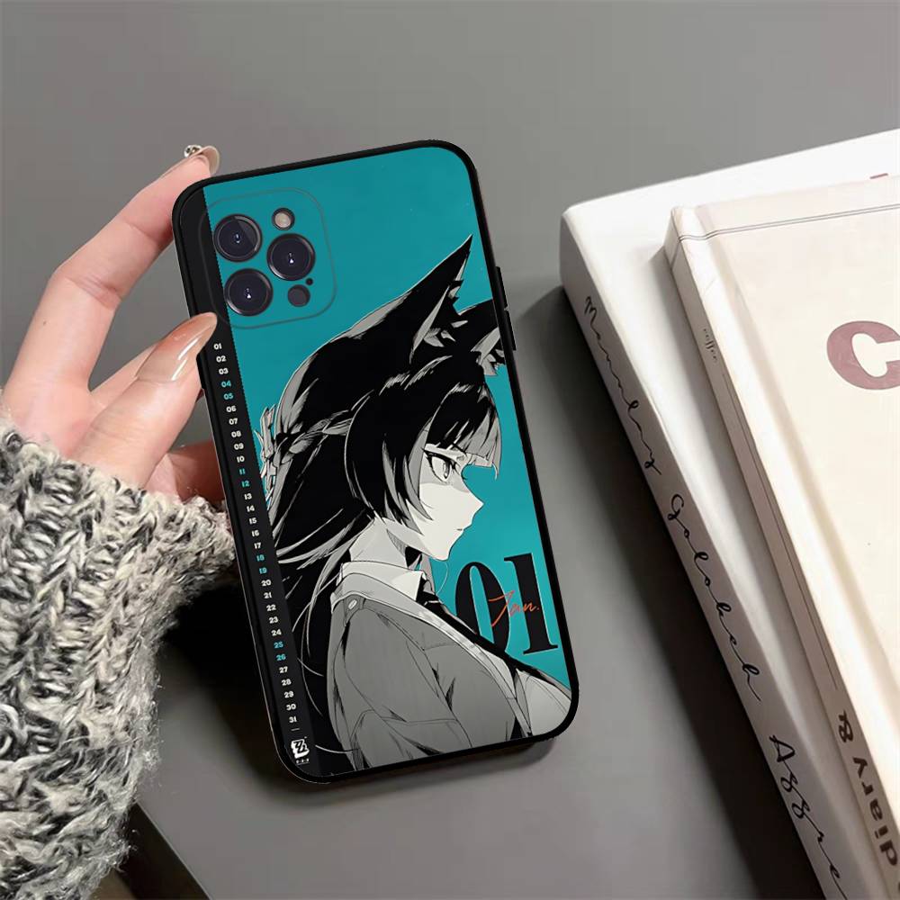Klassische Mädchen H-Hoshimi Miyabi Handyhülle Für Iphone 17 16 15 16e 14 13 12 11 Pro Max Plus Hülle Cover Coque