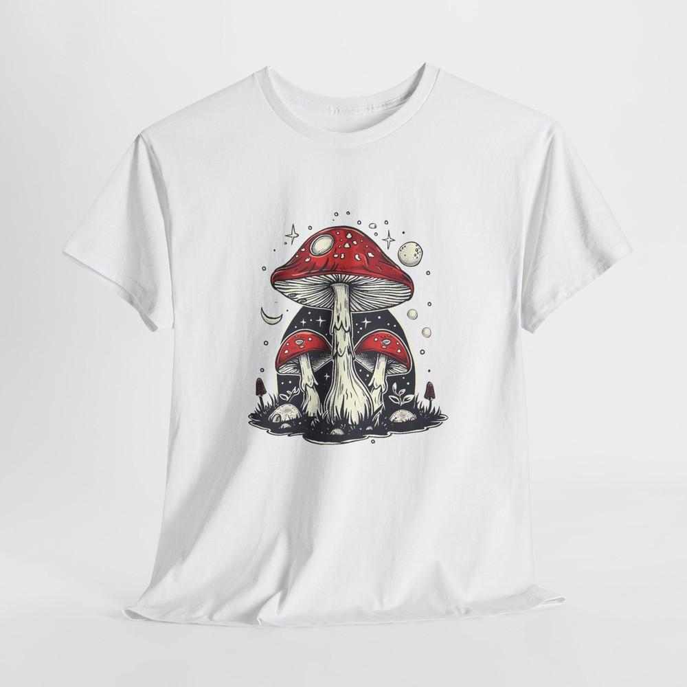 Be The Change T-Shirt | Boho Retro Hippie Mushrooms Moon Shirt