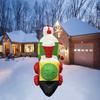 Christmas Decorations Santa Drive Train 3.6M/12FT Built-in LEDs Inflatable Toys Model Outdoor Ornament Xmas Party Garden Decor