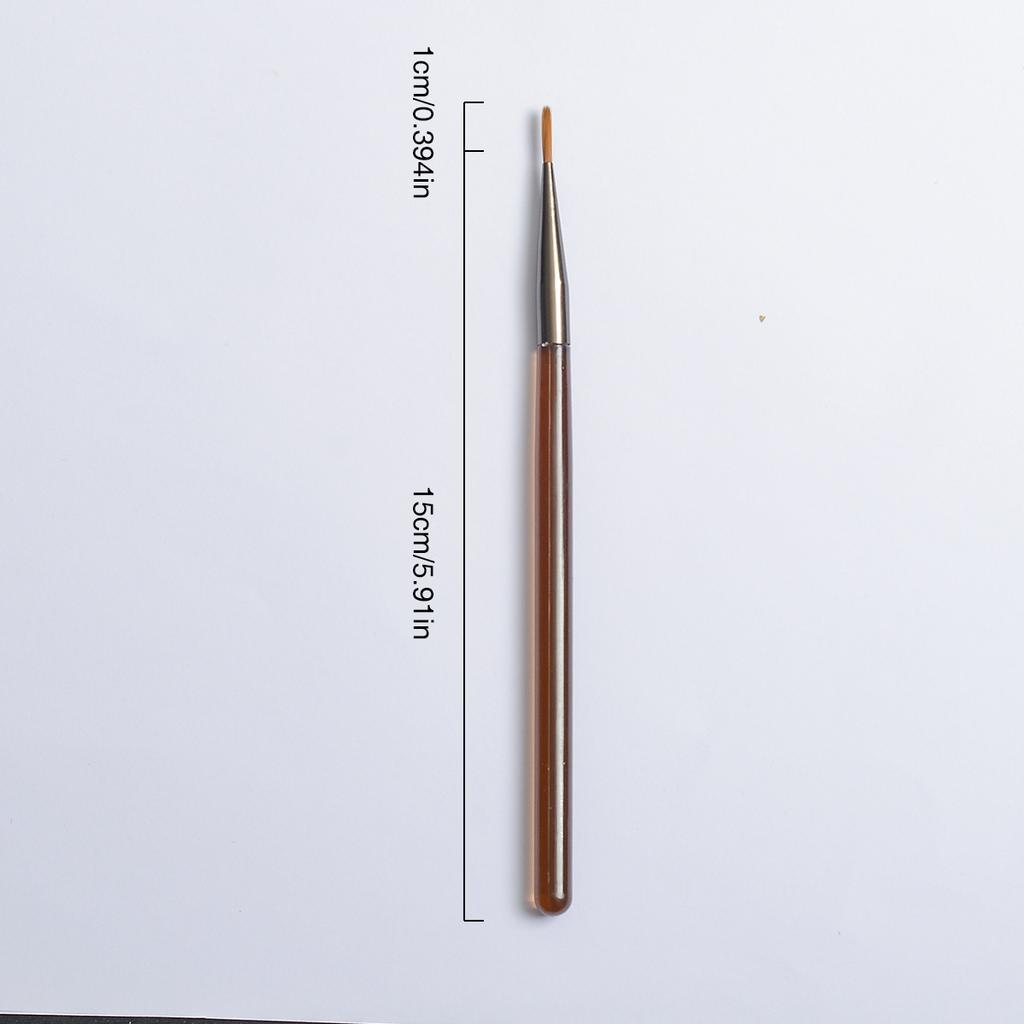 Japanese nail art brush set, pull-up brush for beginners, gradient technique, French round head nail art tool, brush, brown colo