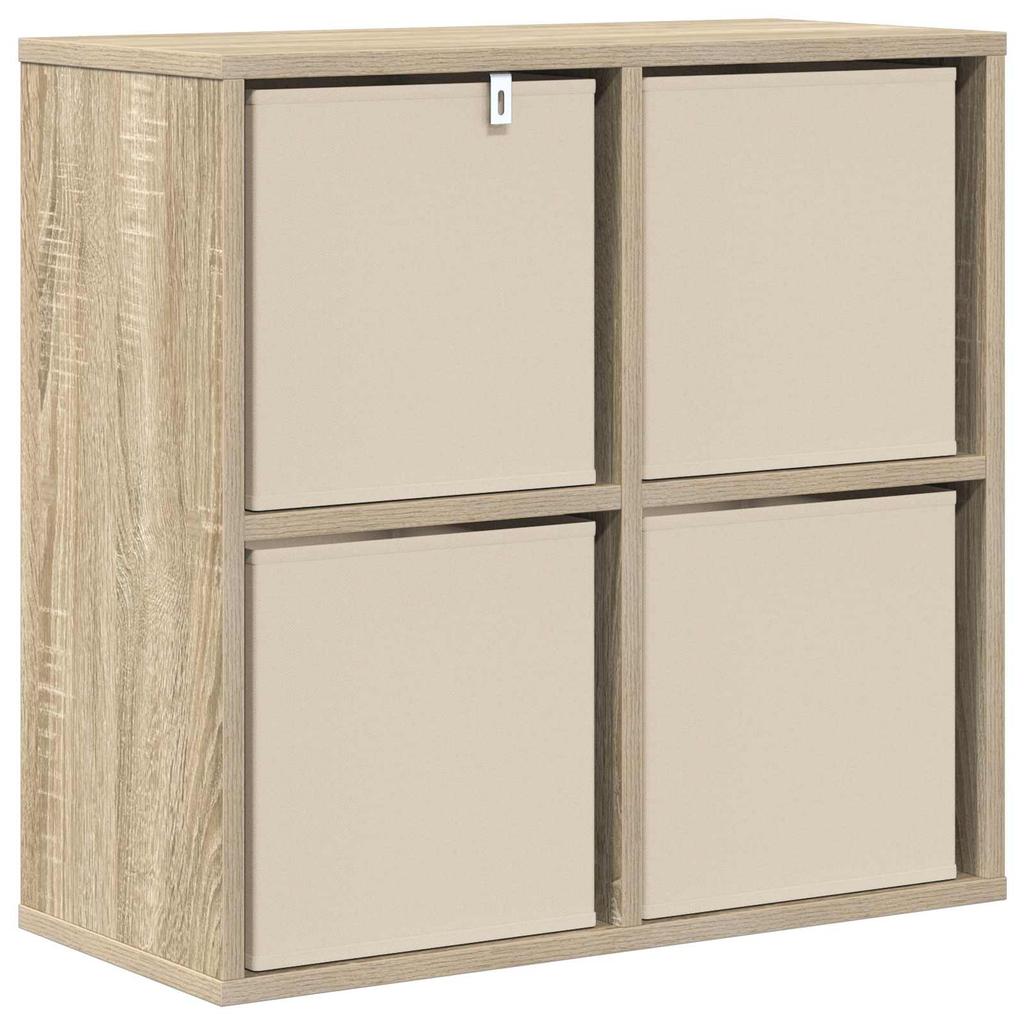 Sideboard with Drawers Sonoma Oak 59.5 X 27 X 57 Cm