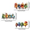 1PC Birds Cartoon Funny Window Stickers Waterproof Self-adhesive for Glass Window Door DIY Bedroom Wall Universal Vinyl Decals