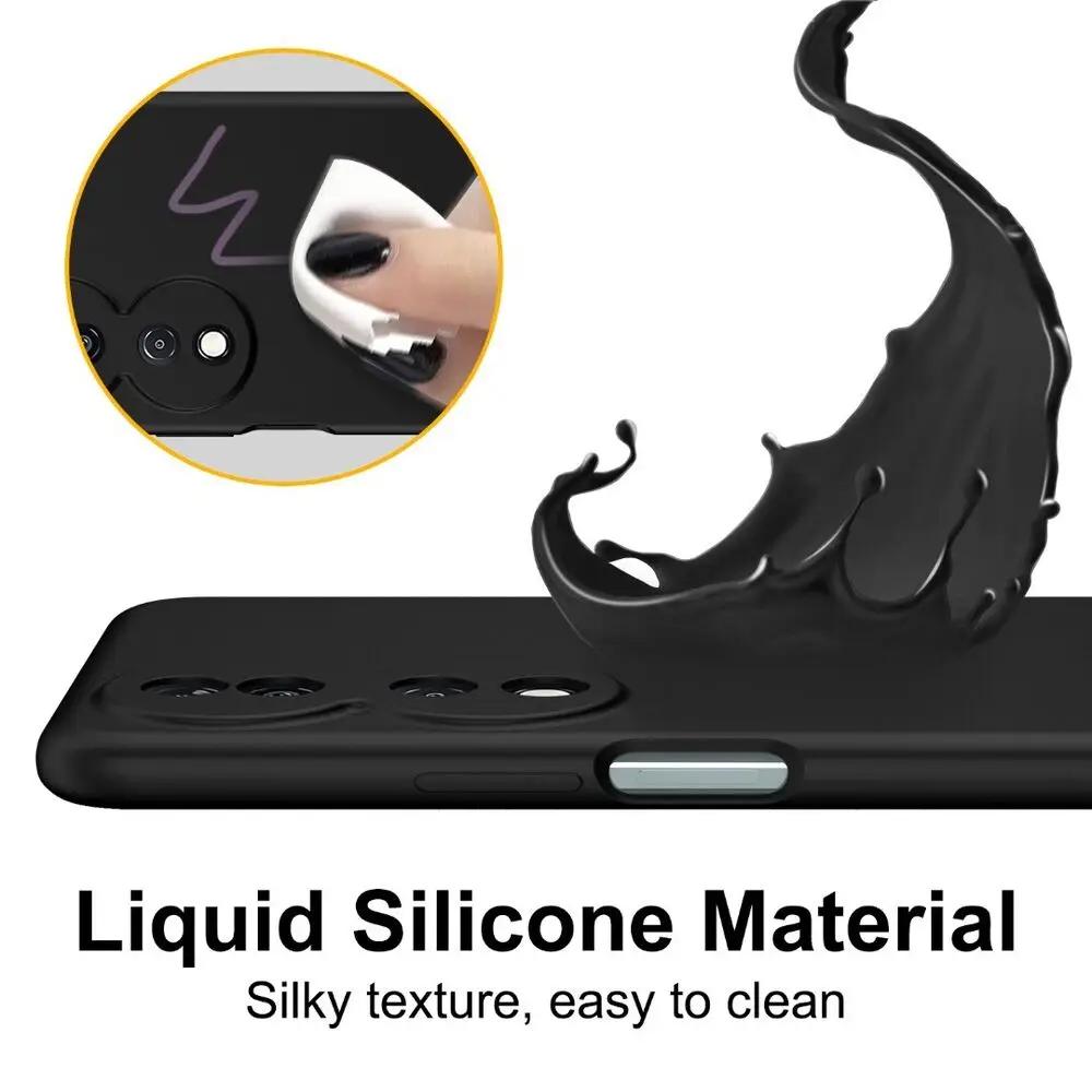 New Plain Flexible Liquid Silicone Case For Honor 200 smart X7C Protective Cover Bumper Coque Capa Shell Fundas