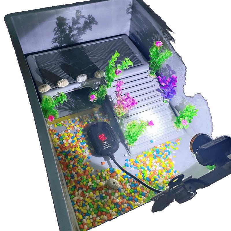 Large Plastic Turtle Tank with Sunning Platform and Breeding Box