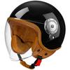 Retro Half Open Motorcycle Helmet Retro Cruising 3/4 Couple Helmet Coffee Shop Motorcycle Hat