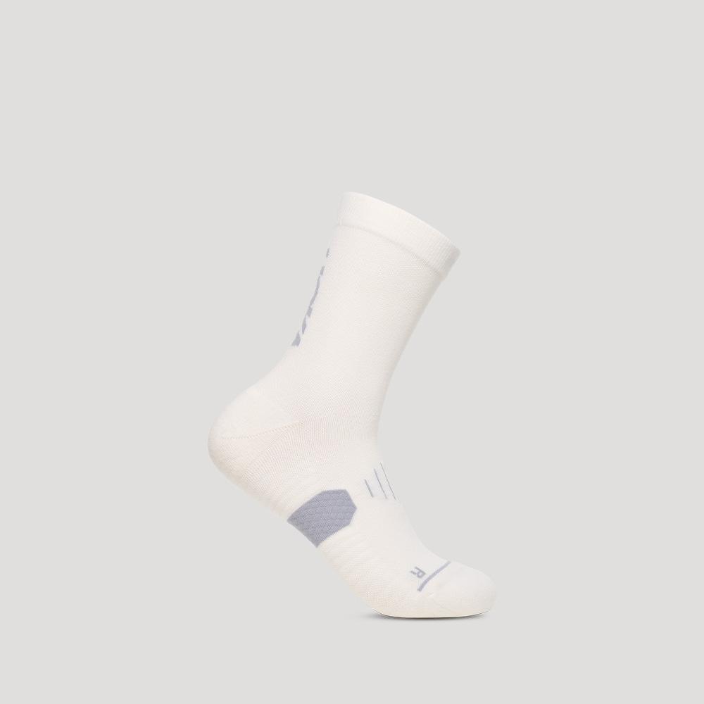 [hoka] Hoka Unisex GPX Crew Run Socks 1170333-WHT S