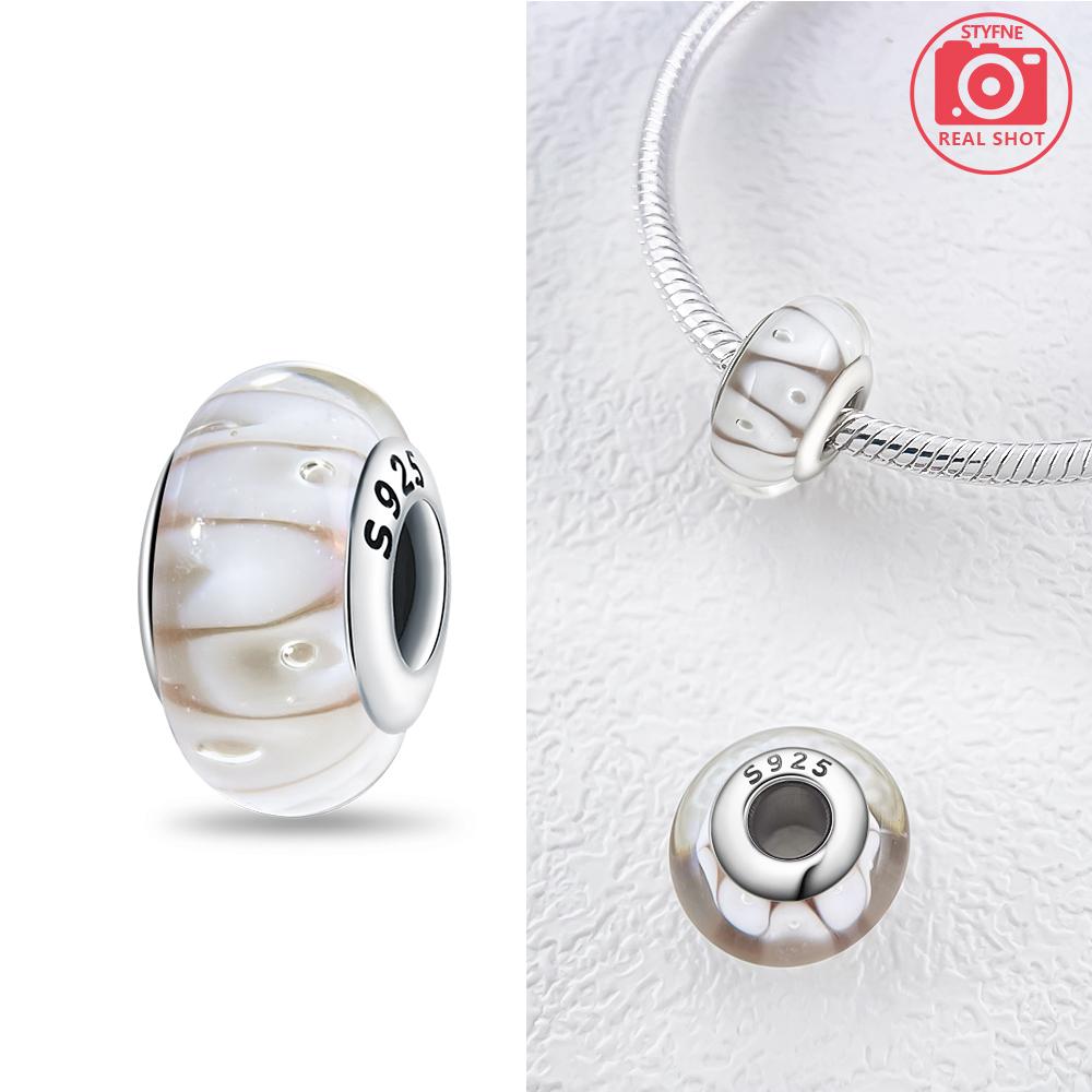 Charm Plata Murano Fantasy Bubble Mini Glass Bead Copper Colors For Charm Copper Colors Genuine Bracelets For Jewellery Crafting