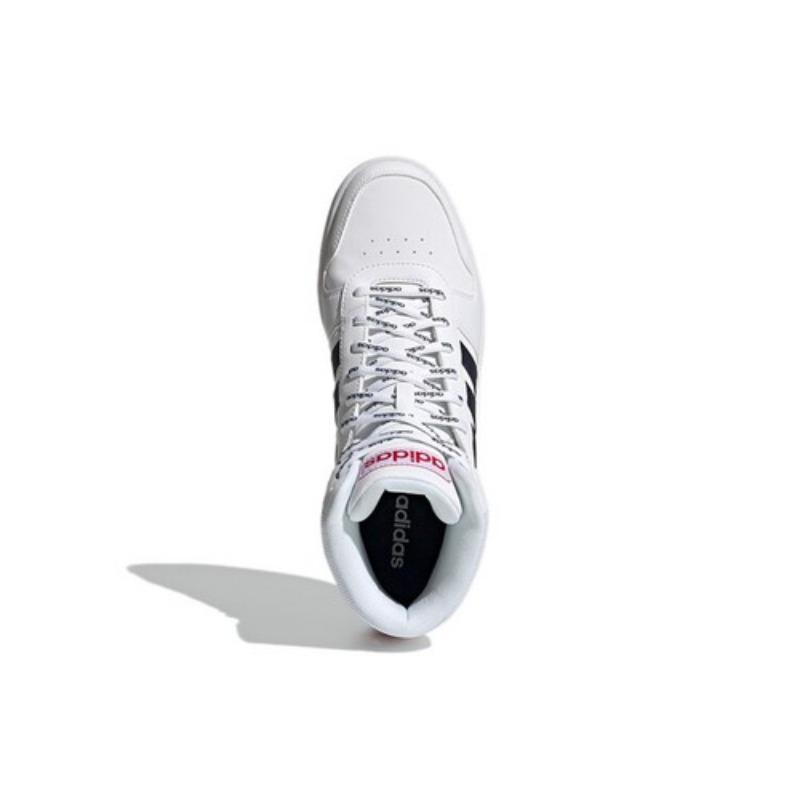 adidas Hoops 2.0 Mid White Legend Ink - FY8616