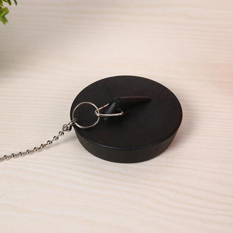 Durable Sink Plug Cute Soft Rubber Easy Use With Chain Anti-leakage Seal Basin Tool Home Bathtub Stopper Bathroom Kitchen