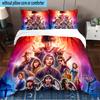 Stranger Eleven Upside Down 3PCS Bedding set,Ideal for1pc Duvet Cover And 2pcs Pillowcases Perfect for Christmas gift,Ideal for Bedroom, Dormitory