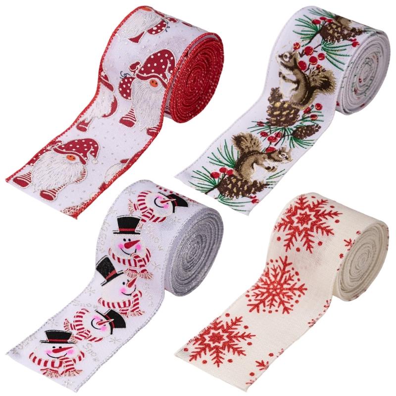 Cloth Decorative Ribbon Christmas Tree OrnamentFestival Party Decoration Gift Packaging Supplies Sustainable Materials