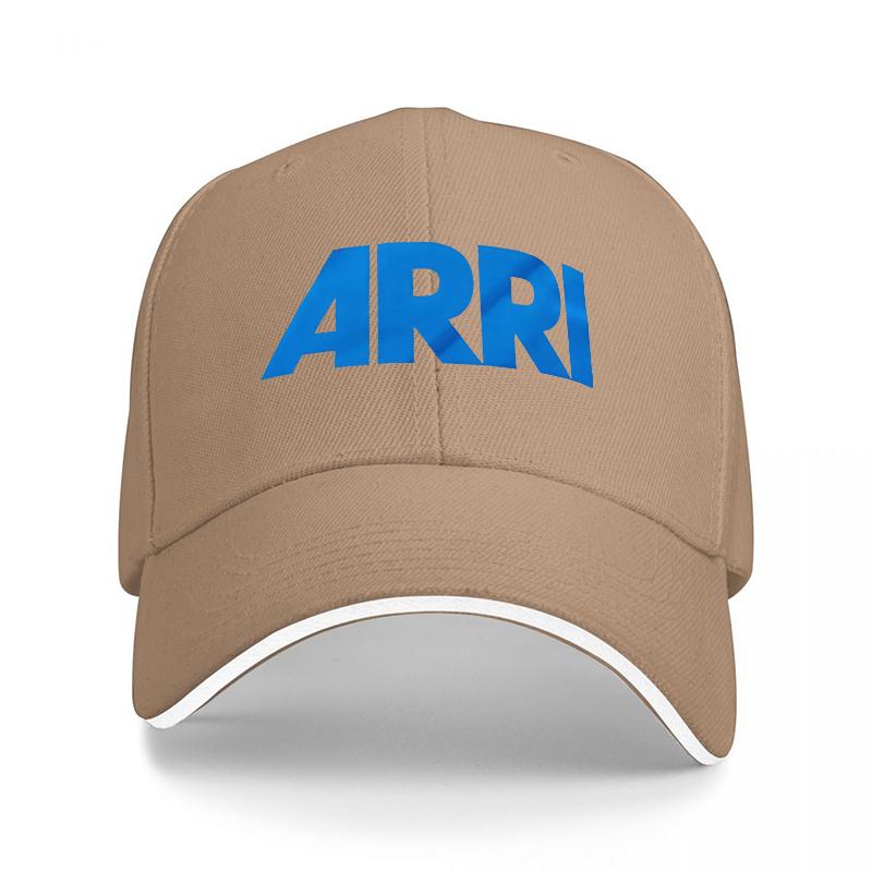 

Чорна бейсболка з логотипом ARRI та синьою вишивкою для ентузіастів фотографії та кіно Модна регульована кепка Adjustable