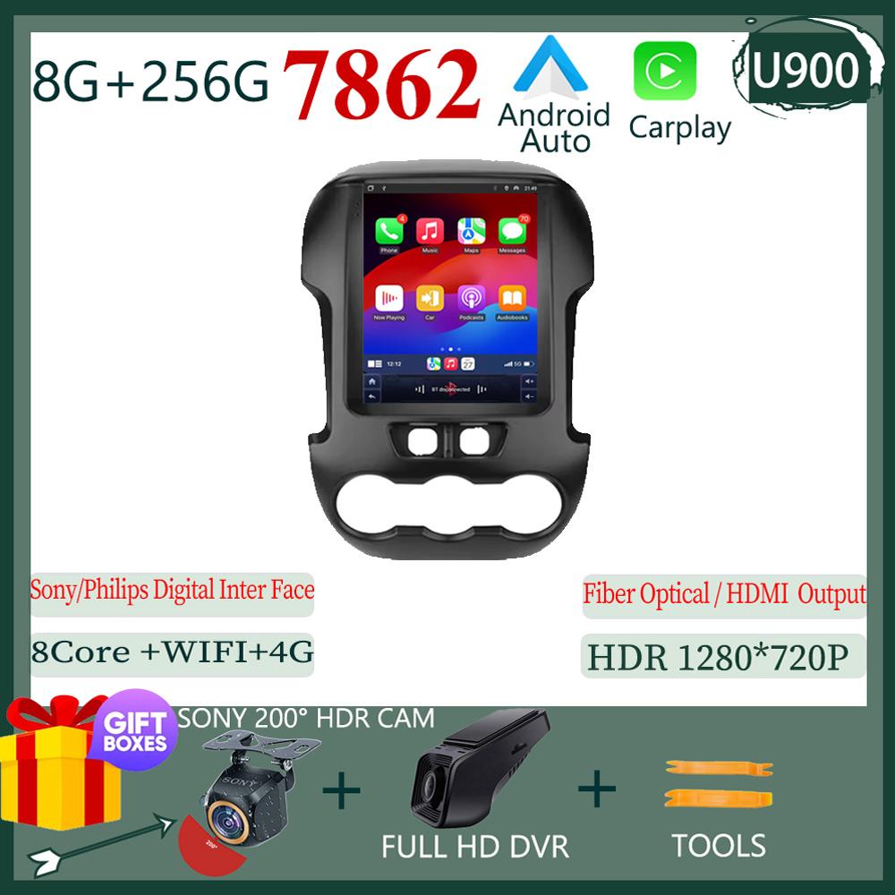 9.7 Inch Android 14.0 For Ford Ranger 2012 2013 2014 2015 Car Radio Stereo Auto DSP Carplay GPS Navigation Player Video 4G Lte