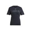 Les Mills Letter Print Training Short Sleeve T-Shirt Women Black IX7983