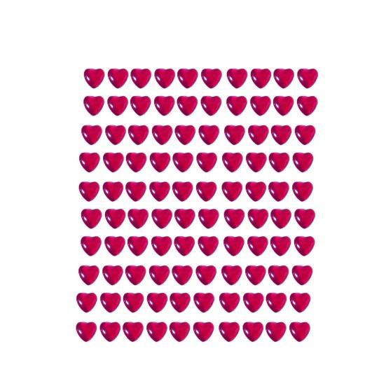 50Pcs/100Pcs Nail Ornament Non-Drop 3D Effect Colors Changing Love Heart Manicure Design Nail