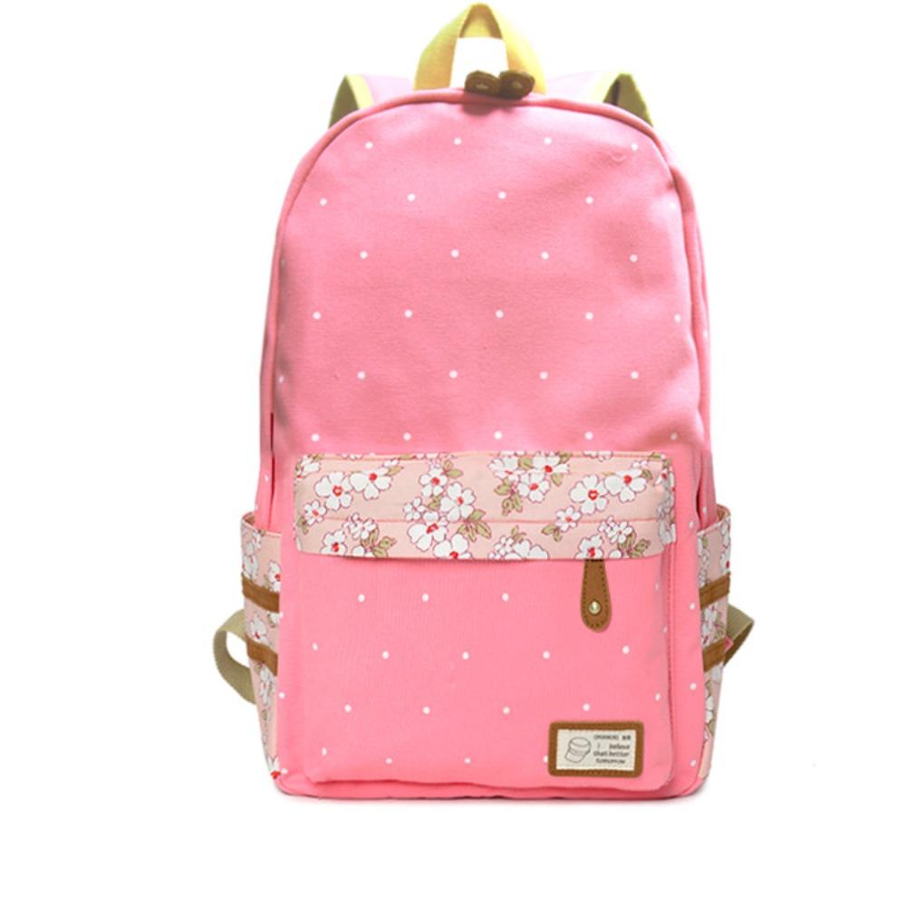 Floral Student Schoolbag Backpack, a Customized Backpack To Map, Customized Heat Transfer Bag, Heat Transfer Backpack