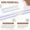 20 FT/240 IN Self Adhesive Ceiling Curtain Track Rail No Drill Rod Screws or Tools No Damage for Windows Cabinet Closet Bathroom Shower Curtain Room