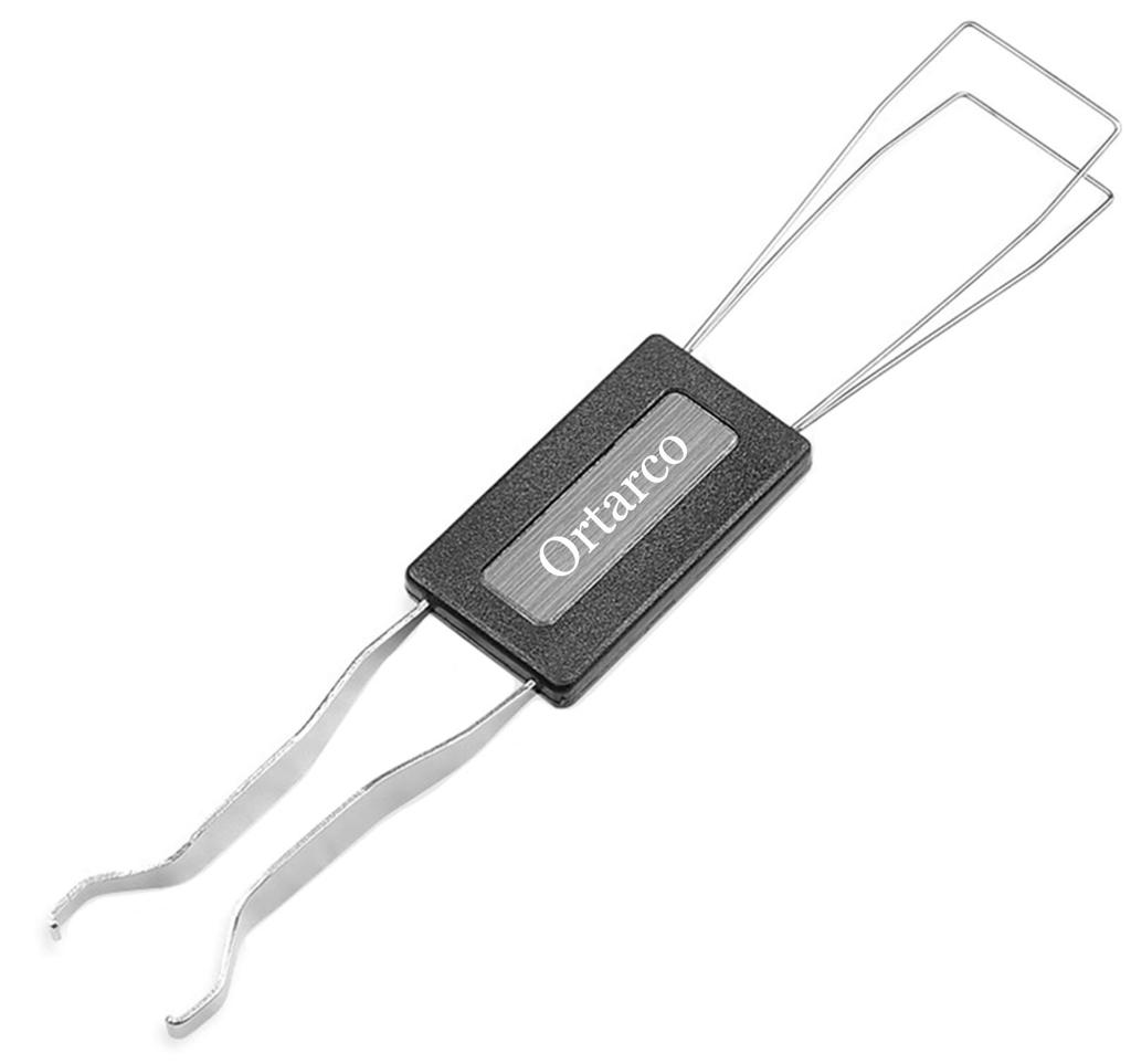 Ortarco Keycap Puller for Mechanical Keyboards Stainless Steel Keycap Remover Tool Fixed Keyboard Black
