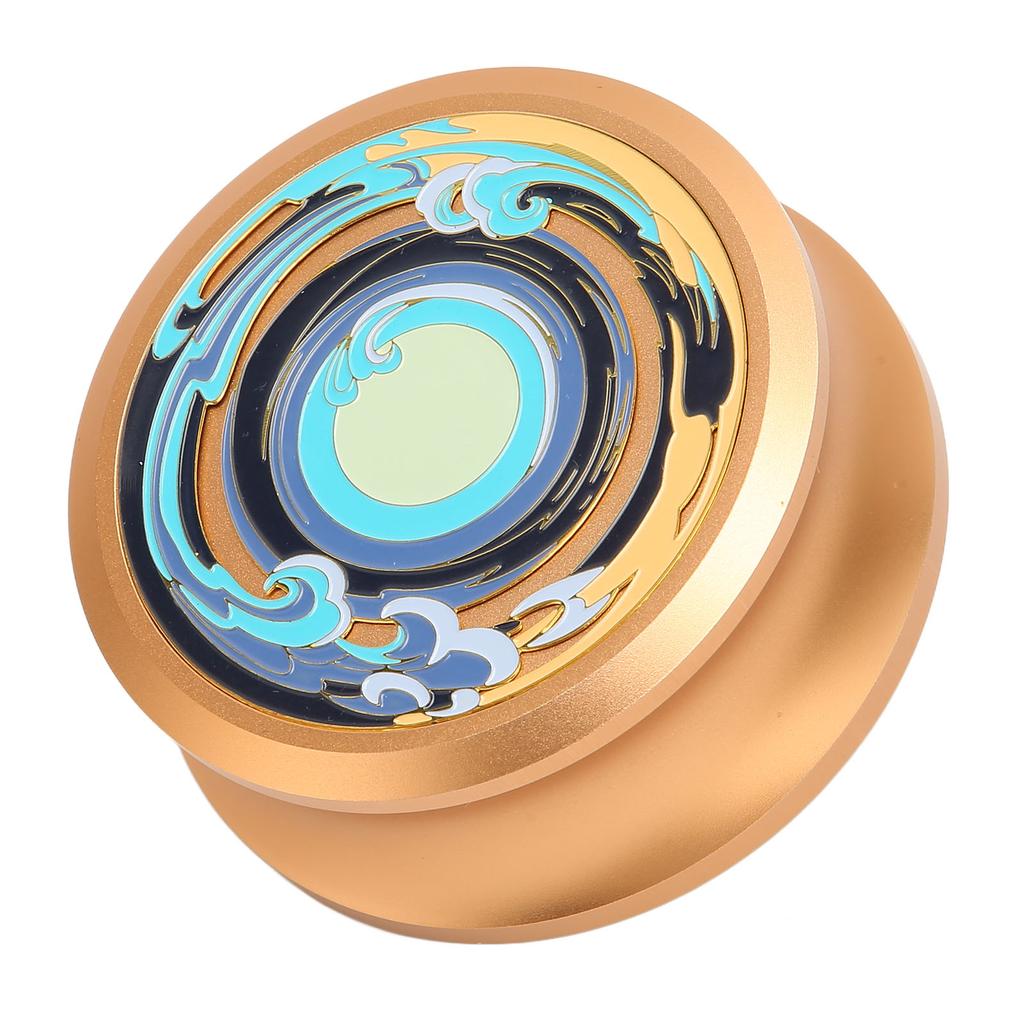 LP Vinyl Turntables Disc Stabilizer Professional Record Weight Clamp with Silicone Bottom Pad for Vibration Damping Gold