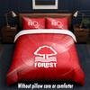 Nottingham Forest Design Bett Bettwäsche-Set 1 Bettbezug + 2 Kissenbezüge Weich Atmungsaktiv Haushalt Bettwäsche