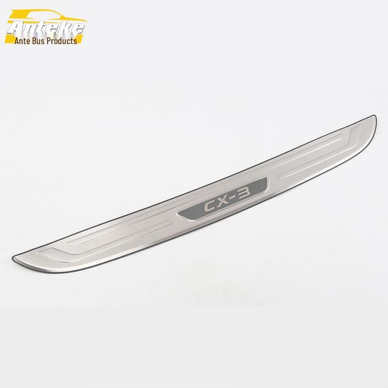 CX-3 Rear Guard Plate & Trunk Tailgate Bumper Pedal Decorative Stickers for 17 Models