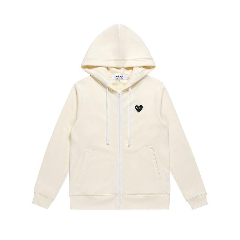 Siyah Kalp Baskılı Kapüşonlu Sweatshirt Kadın Erkek Sonbahar Kış Bol Kesim Cepli Pamuklu Kazak