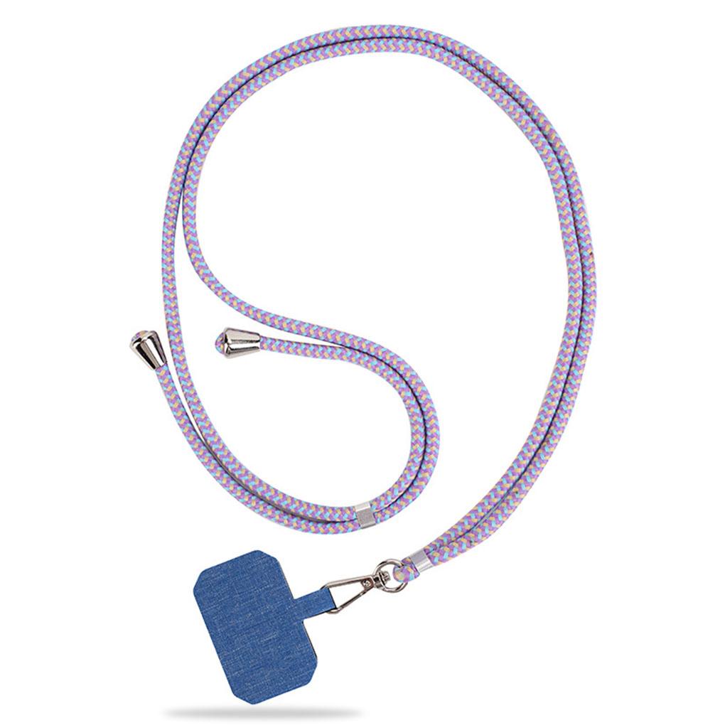 Universal Mobile Phone Neck Rope Adjustable Metal Snap Buckle Anti-lost Holder Lanyard with Adhesive Card Outdoor Travel Hiking