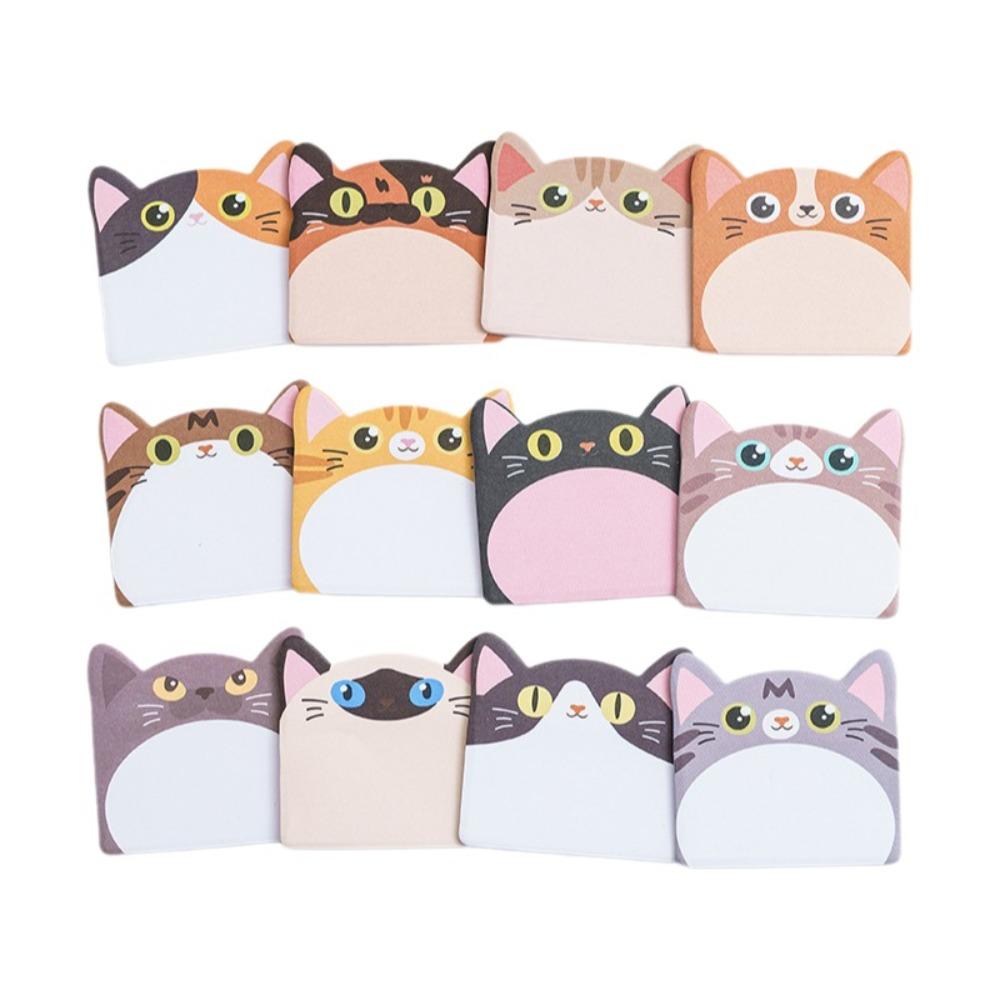 240cps Animal Shaped Sticky Notes Cartoon Notepad Funny Memo Pad Students Style 1