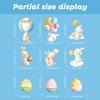 Easter Stickers for Windows Glass Kitchen 2026 New Easter Egg Bunny Decoration Removable Waterproof Holiday Decorations