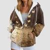 Stylish Printing Hooded Women'S Sweatshirt With Pockets Autumn/Winter Long-Sleeve Casual Hoodies Full Zipper Outdoor Sportwears