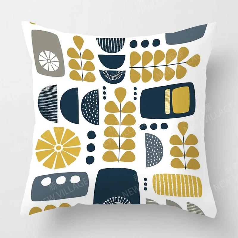 Nordic Fall Home Decor Autumn Throw Pillow Case Sofa Cushion Cover Modern X  X X  X Geometry
