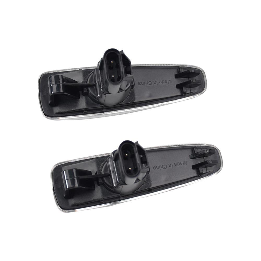 2 Stück Bernsteinfarbene Dynamische LED-Kotflügel Seitenmarkierer für Mitsubishi Lancer EVO X Outlander Sport Mirage 2014+ Blinker Leuchte Markierungsleuchte