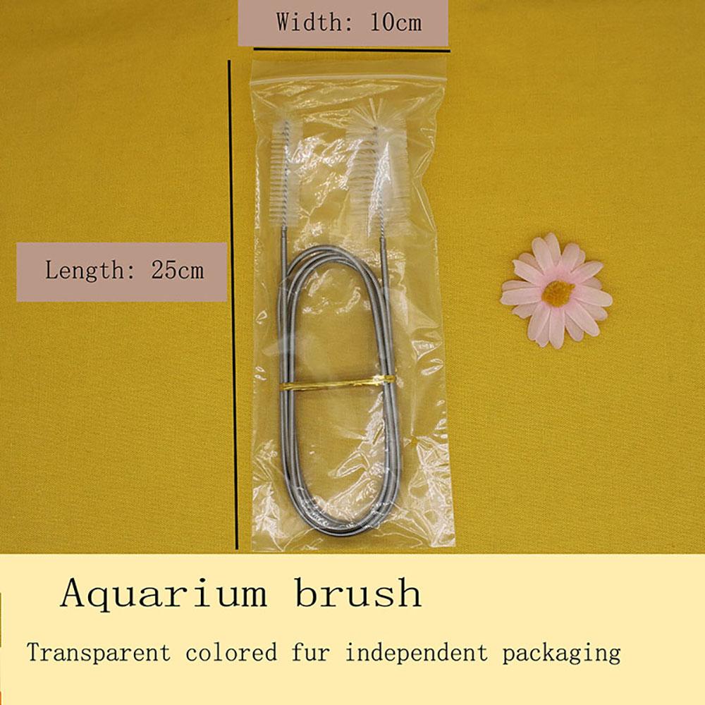 Aquarium-Reinigungsbürste für Wasserfilterpumpe, Rohr, Luftschlauch, Schlauch, Edelstahl, Aquariumbürste, Wasserpumpenzubehör