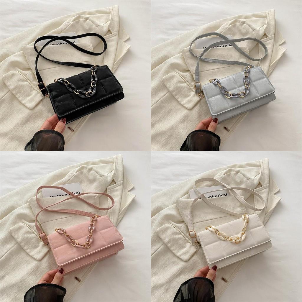 Trendy Casual Crossbody Bag For Women Elegant Pu Small Square Handbag With Soft Texture