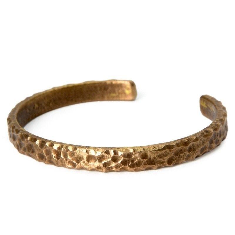 Vintage Handhamrad Textur Öppen Armring Par Unisex Antik Finish Unik Gåva