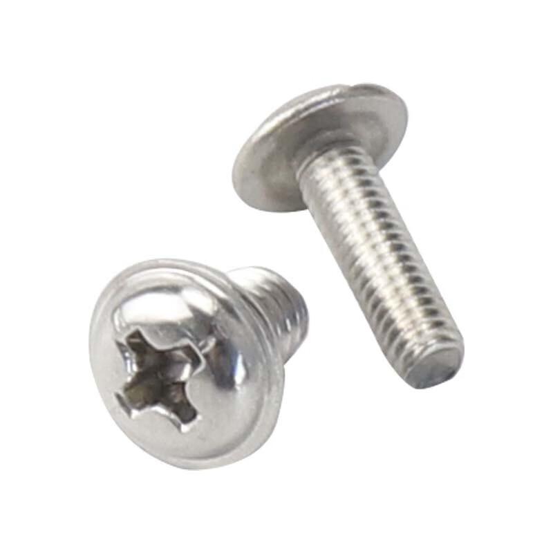 Bingyu 304 Stainless Steel Phillips Pan Head Machine Screw with Washer