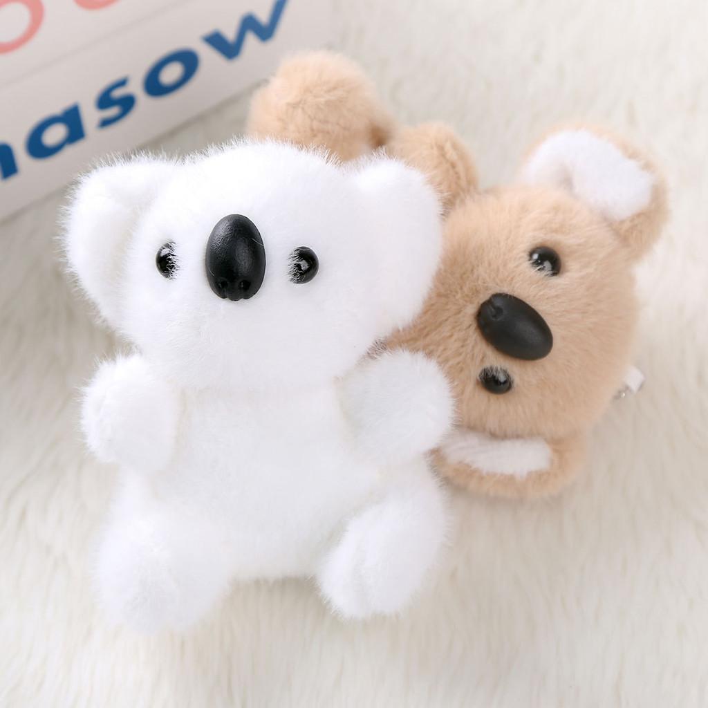 Animal Sitting Koala Plush Keychain Kids Girls Soft Cotton Filling Bag Accessory