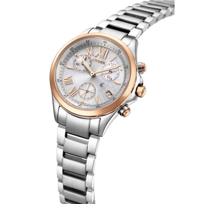 [CITIZEN] xC FB1404-51A Eco-Drive Chronograph Women's Silver/Pink Gold